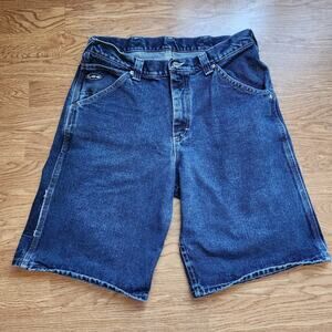 Vintage Lee Denim Shorts Mens Sz 34 Relaxed Fit Jorts Baggy 90s Skate Grunge USA